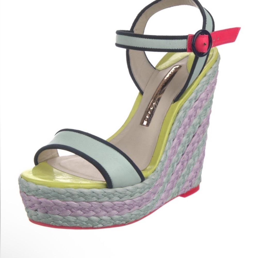 Sophia Webster Pastel Wedge Sandals